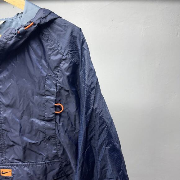 Vintage Nike Half Zip Windbreaker Anorak Navy Blue Size Large - Picture 4 of 7